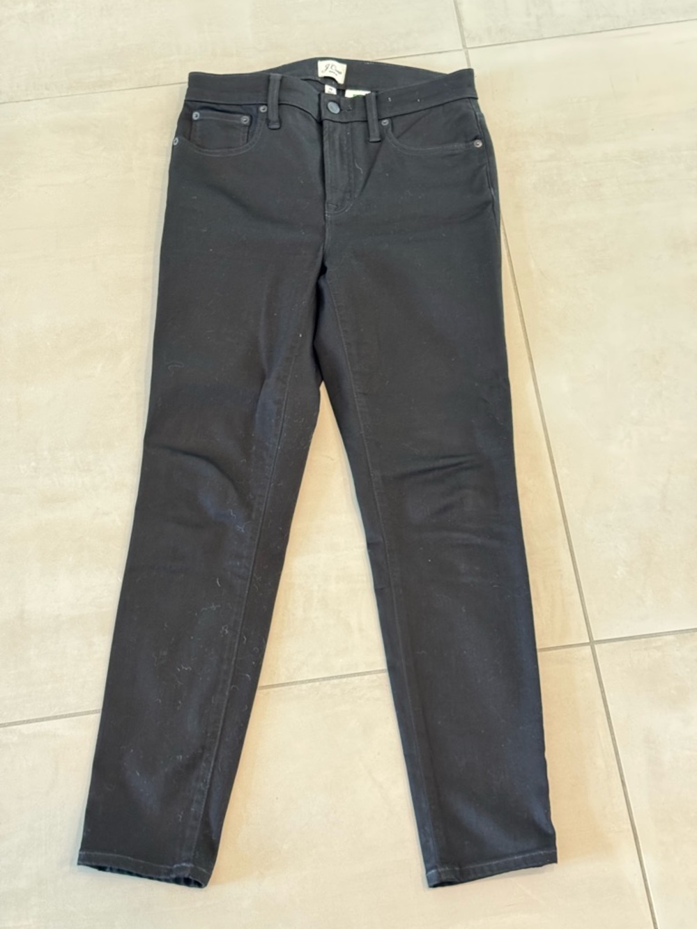 J. Crew Straight-Leg Jeans in Black